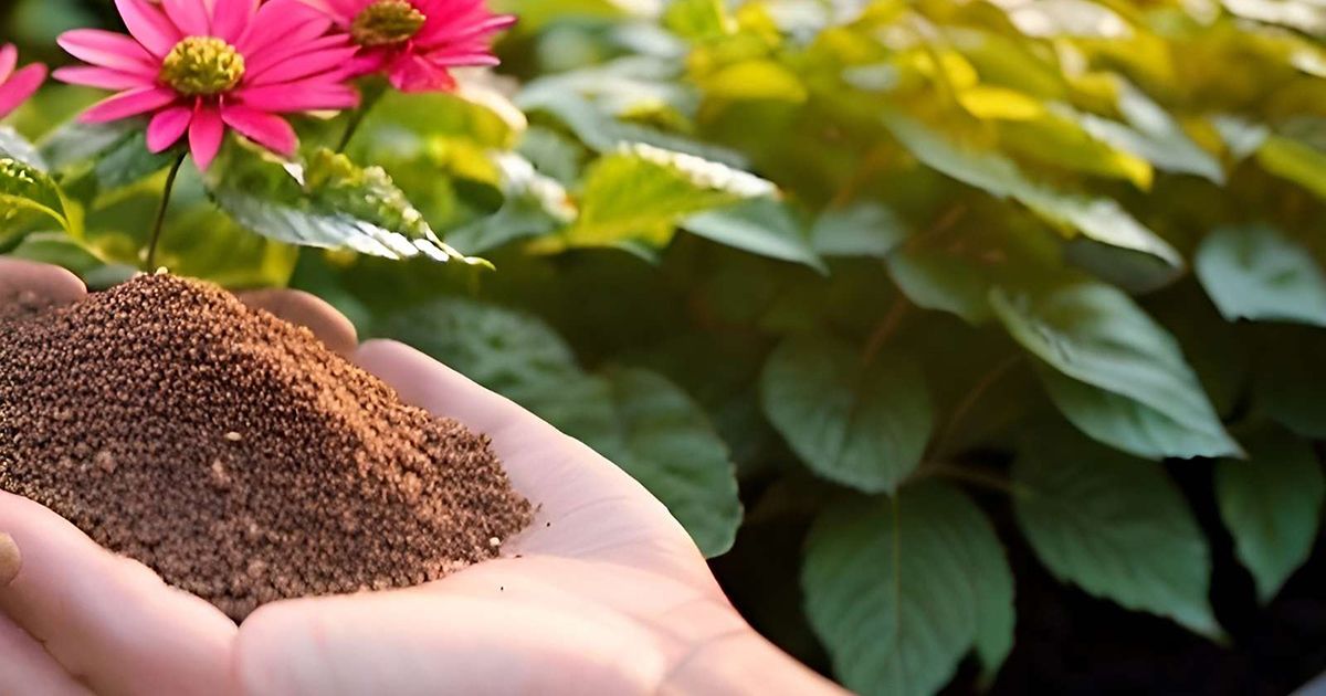 Café en las plantas como fertilizante