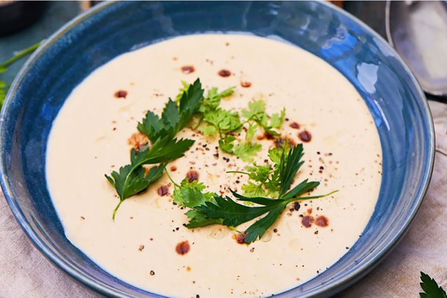 receta ecológica de sopa crema de verduras blancas - paso a paso de la receta ecológica de sopa crema de verduras blancas